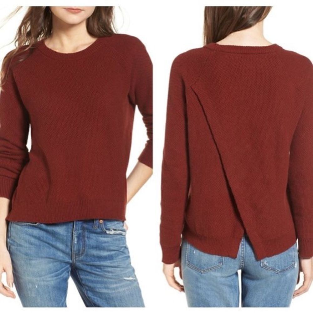 Madewell Cotton Province Cross Back Pullover